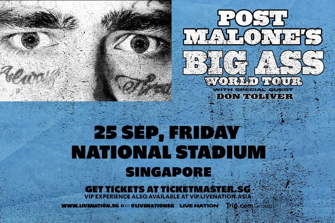 Post Malone BIG ASS Stadium World Tour Singapore