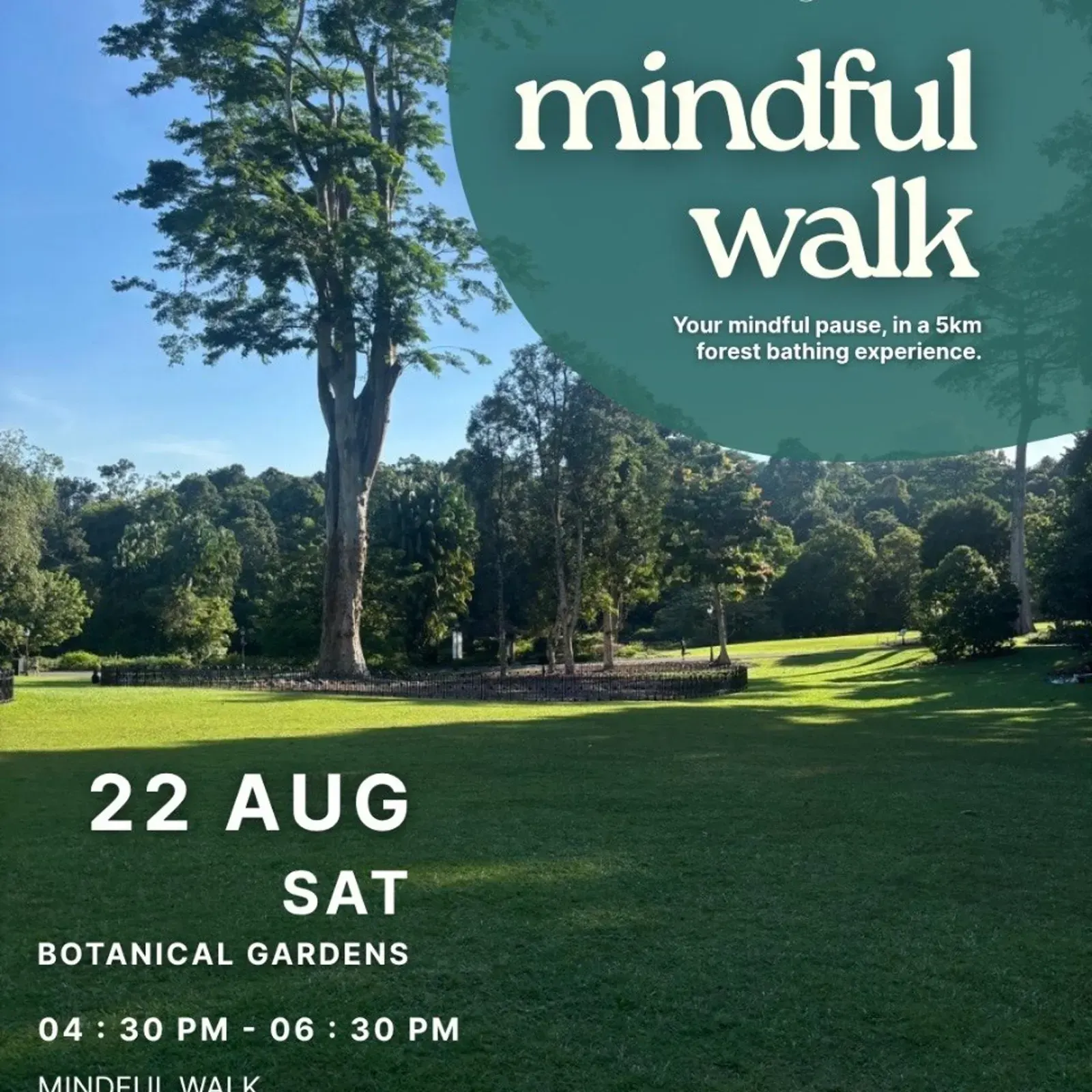 Mindful Walk - Singapore Botanical Garden