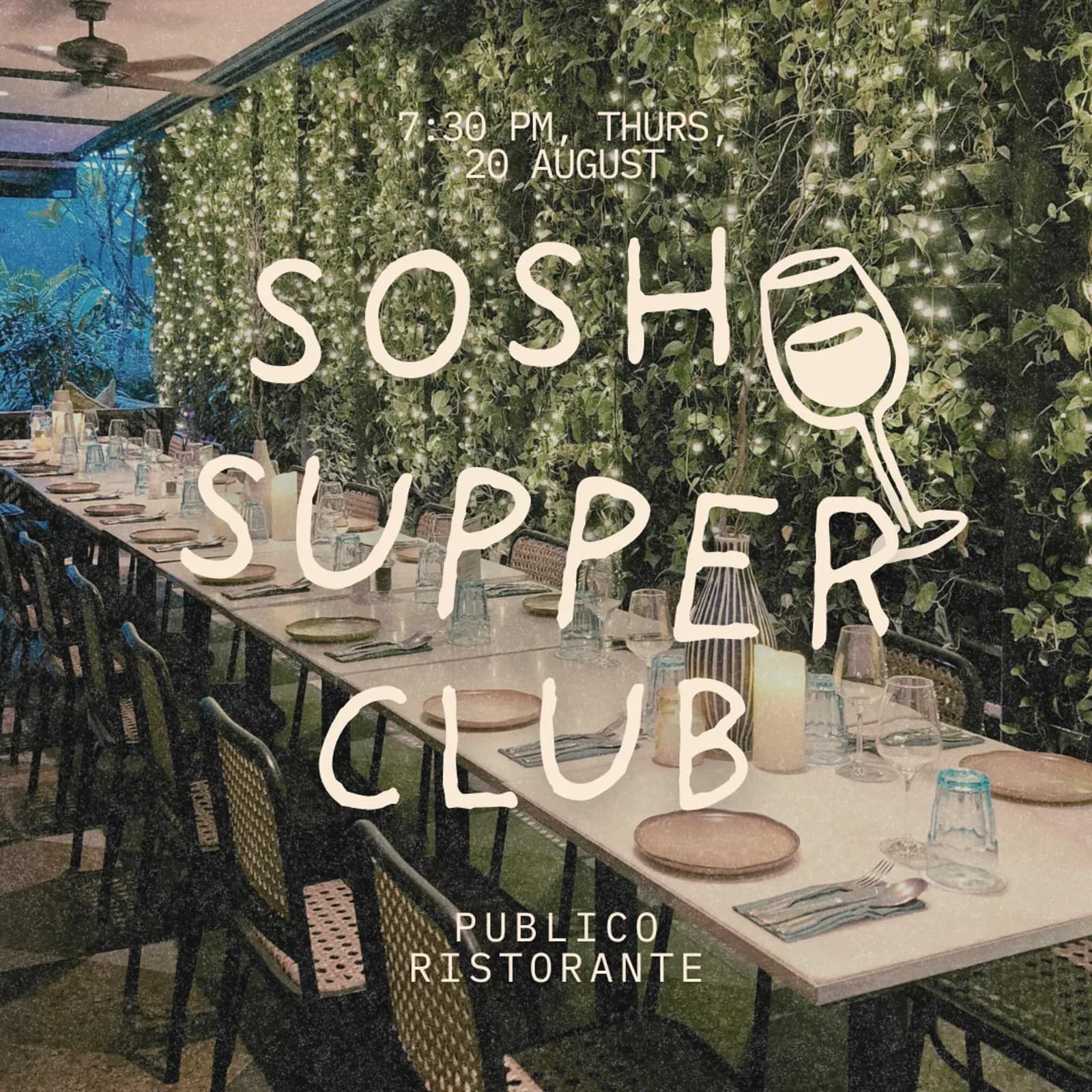 sosh supper club: publico