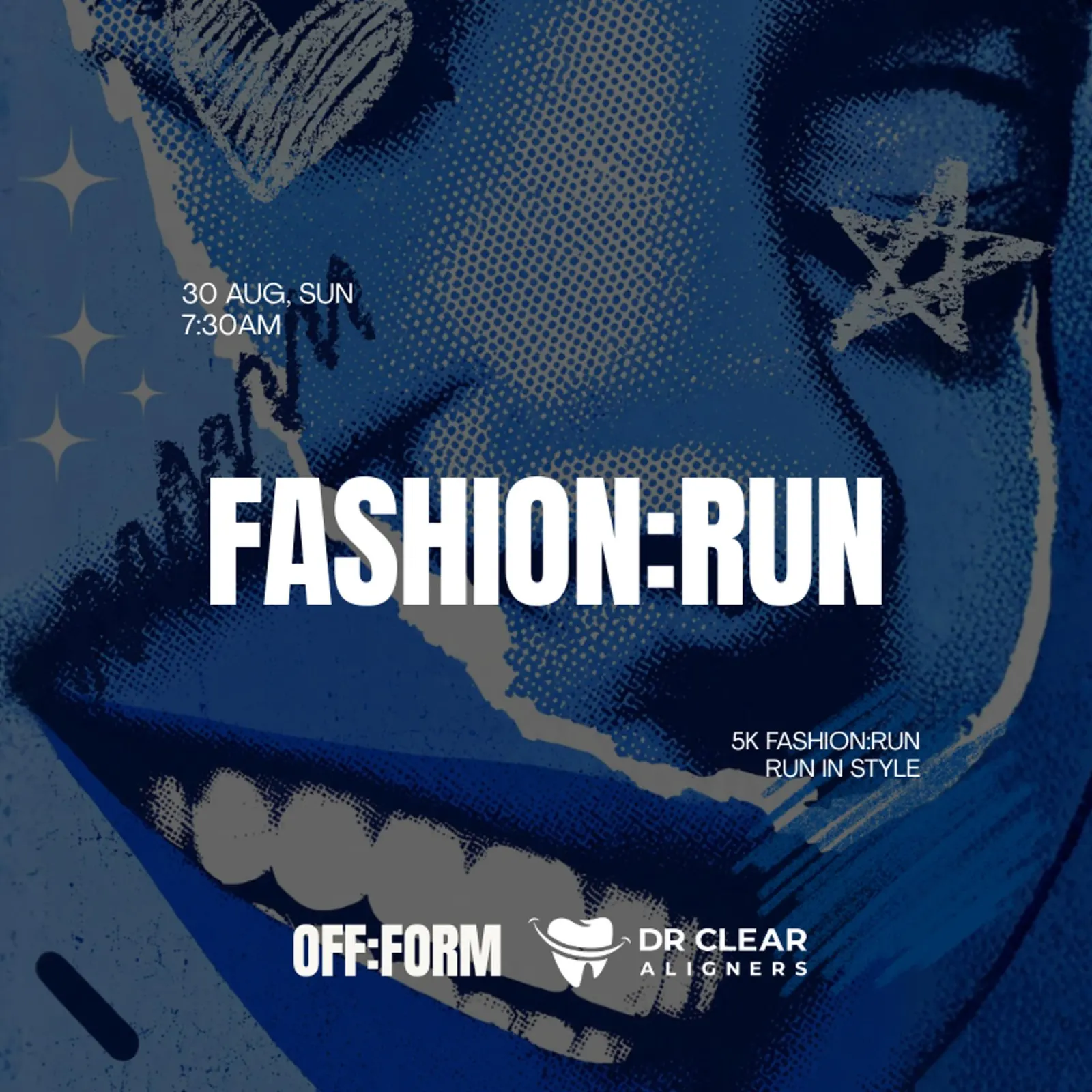 OFF:FORM | 5K BLUE TONE FASHION:RUN WITH DR CLEAR ALIGNERS