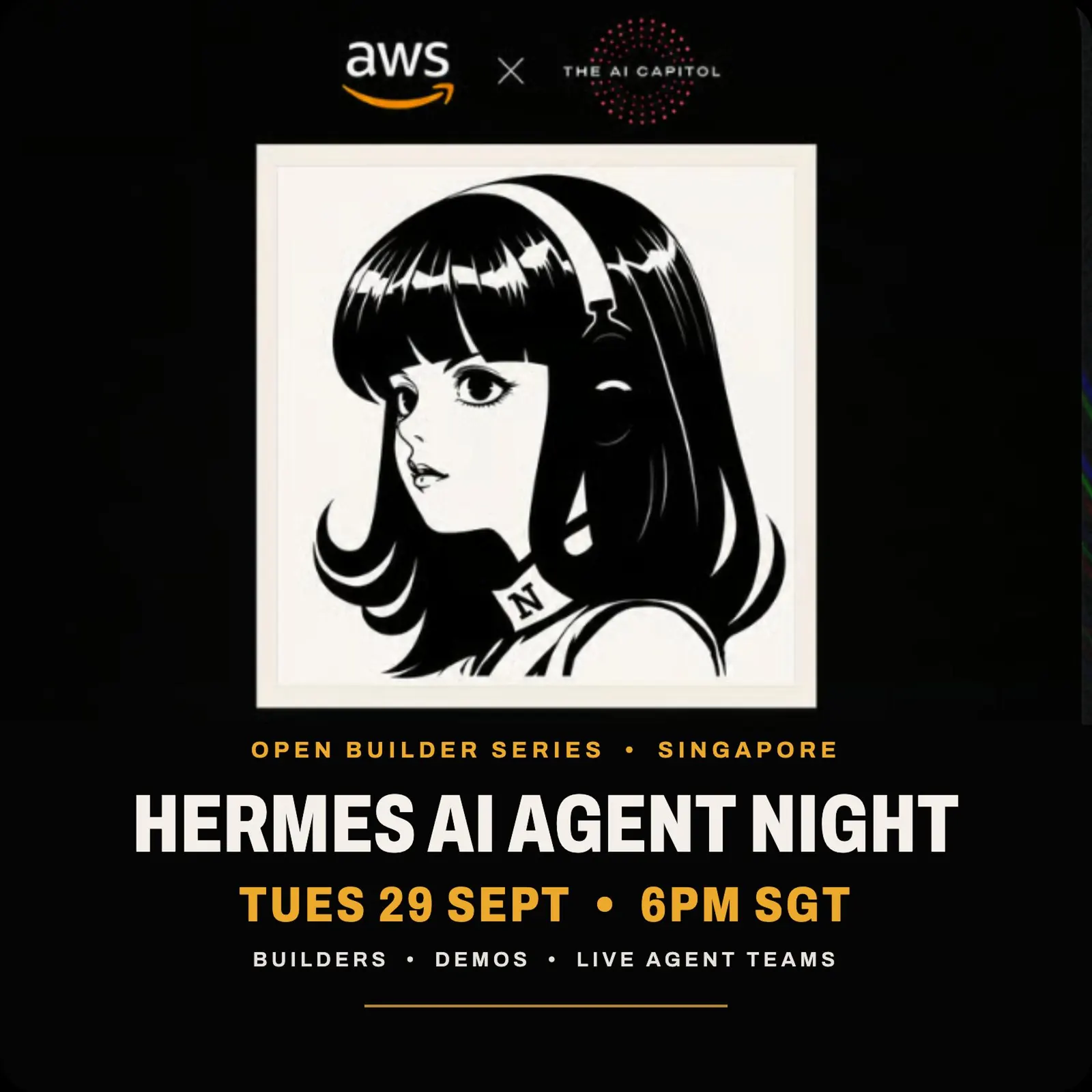Hermes AI Agent Night - The AI Capitol & Amazon Web Services
