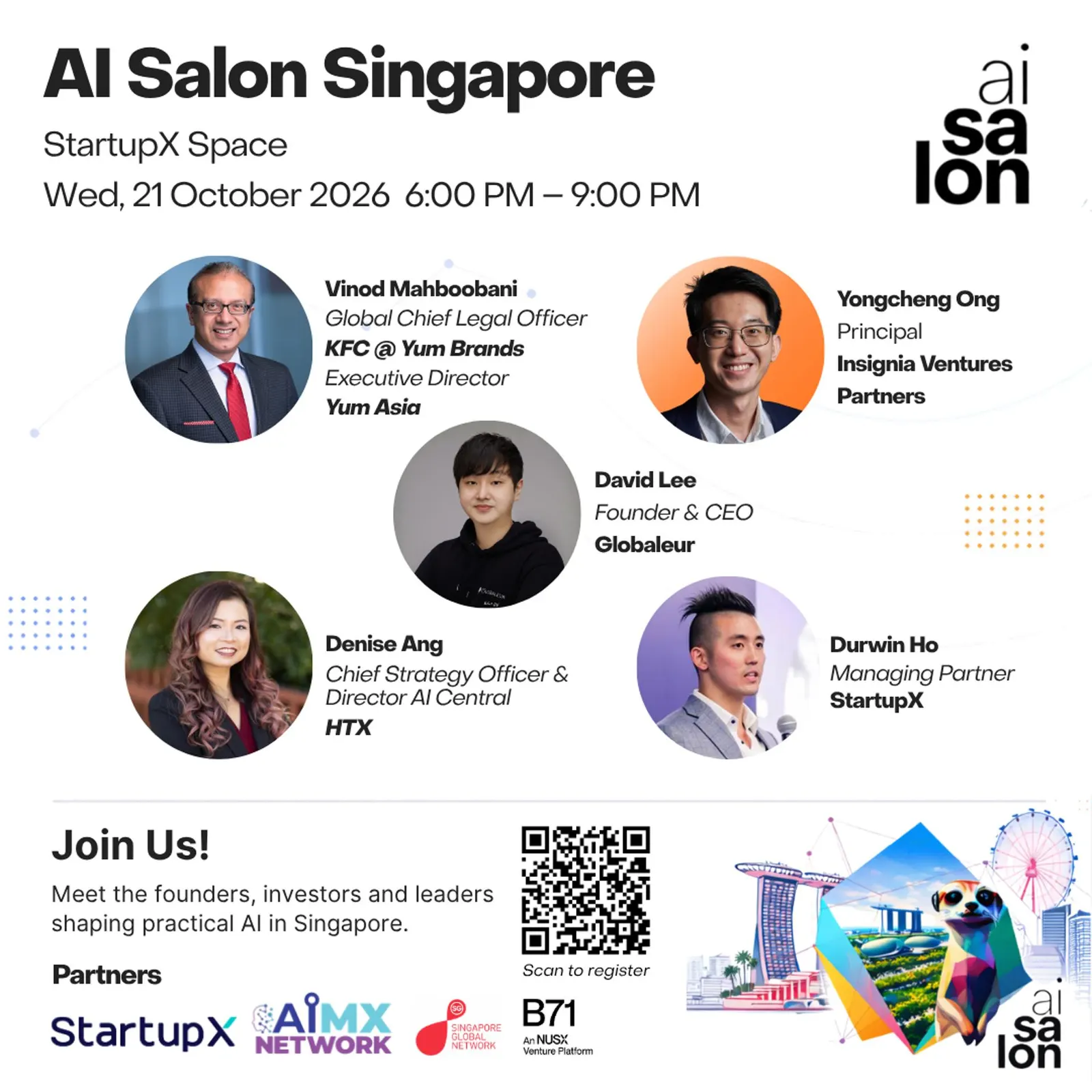 AI Salon Singapore (21 October 2026)