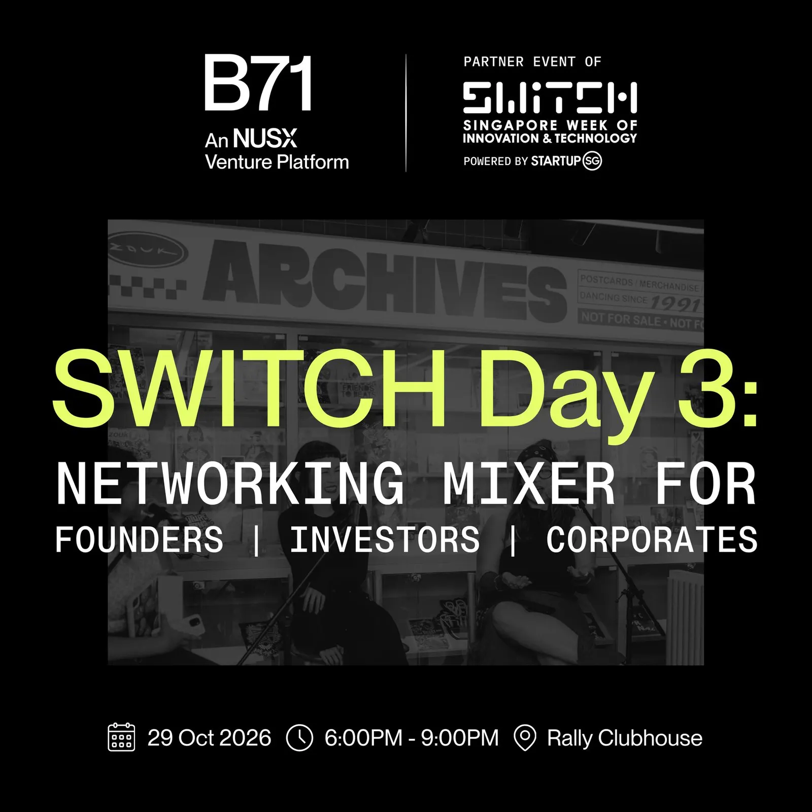 After SWITCH: B71 Networking Mixer