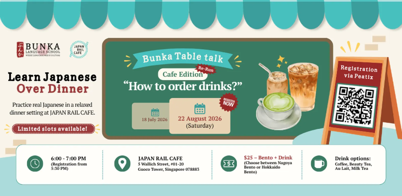 Bunka Table Talk – Learn Japanese Over Dinner (August)