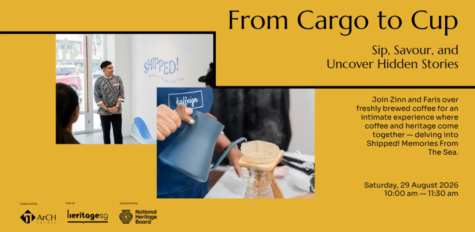 From Cargo to Cup: A curatorial reflection & coffee workshop to close Shipped! Memories From the Sea