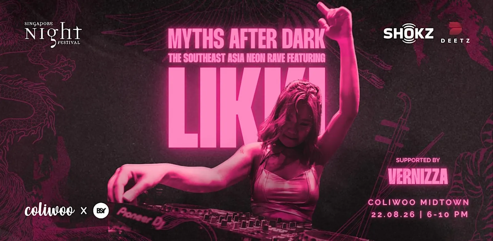 Singapore Night Festival's Official Neon Rave feat DJ LIKKI
