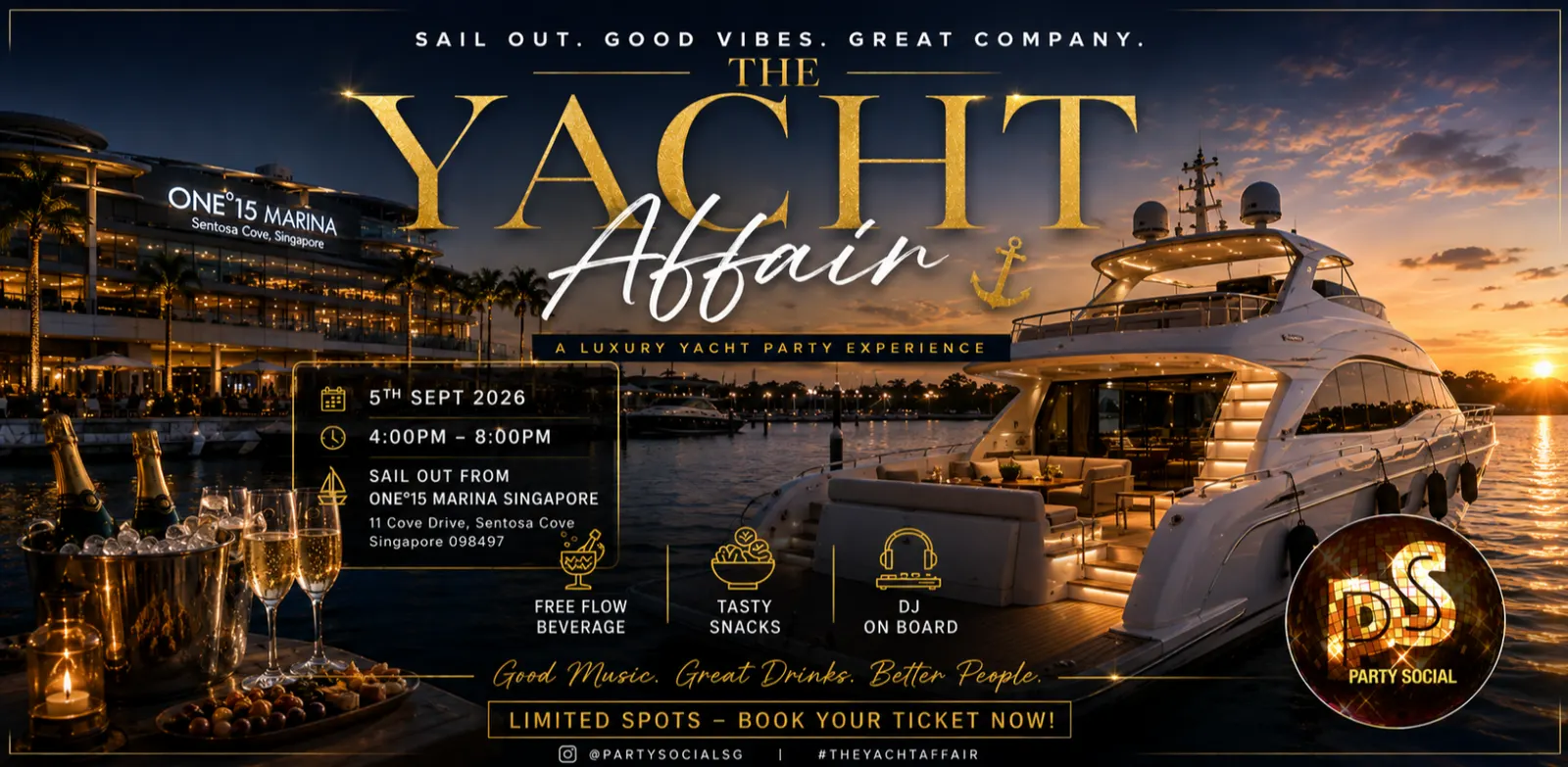 Party Social SG presents THE YACHT AFFAIR -  September