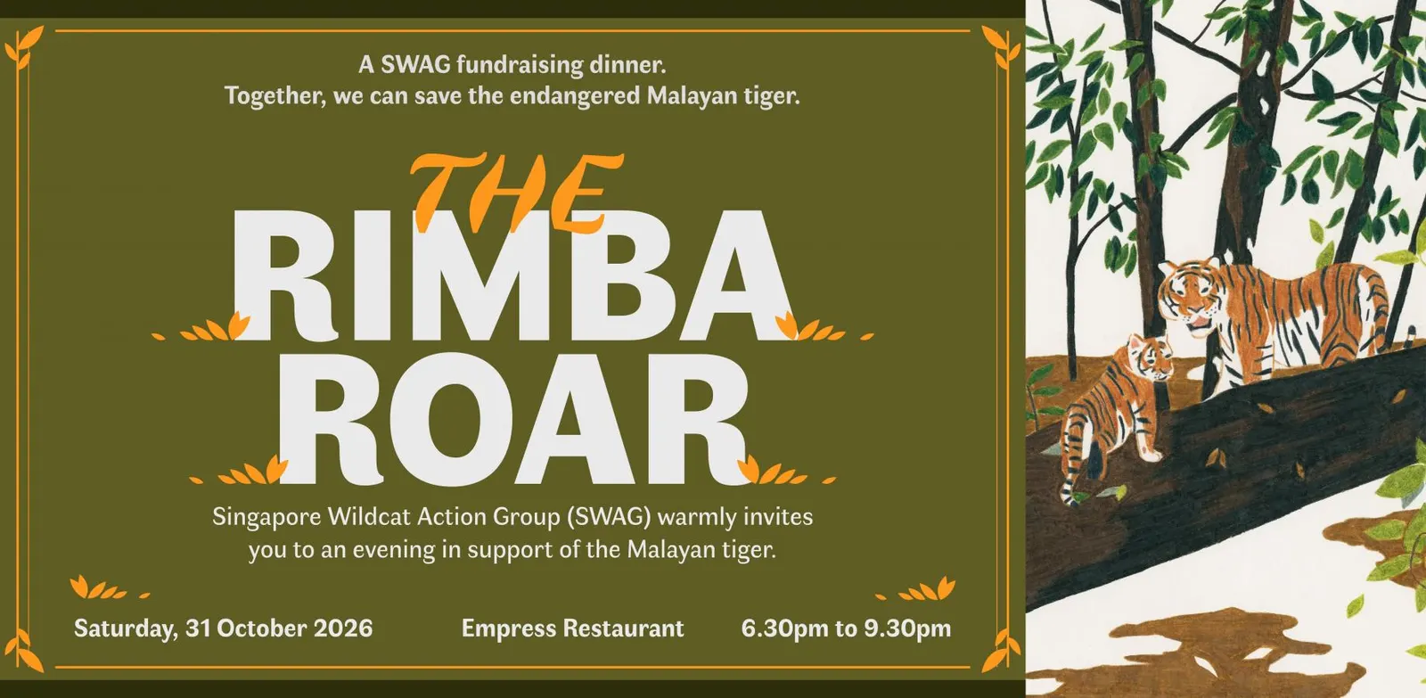 The Rimba Roar: A SWAG Fundraising Dinner