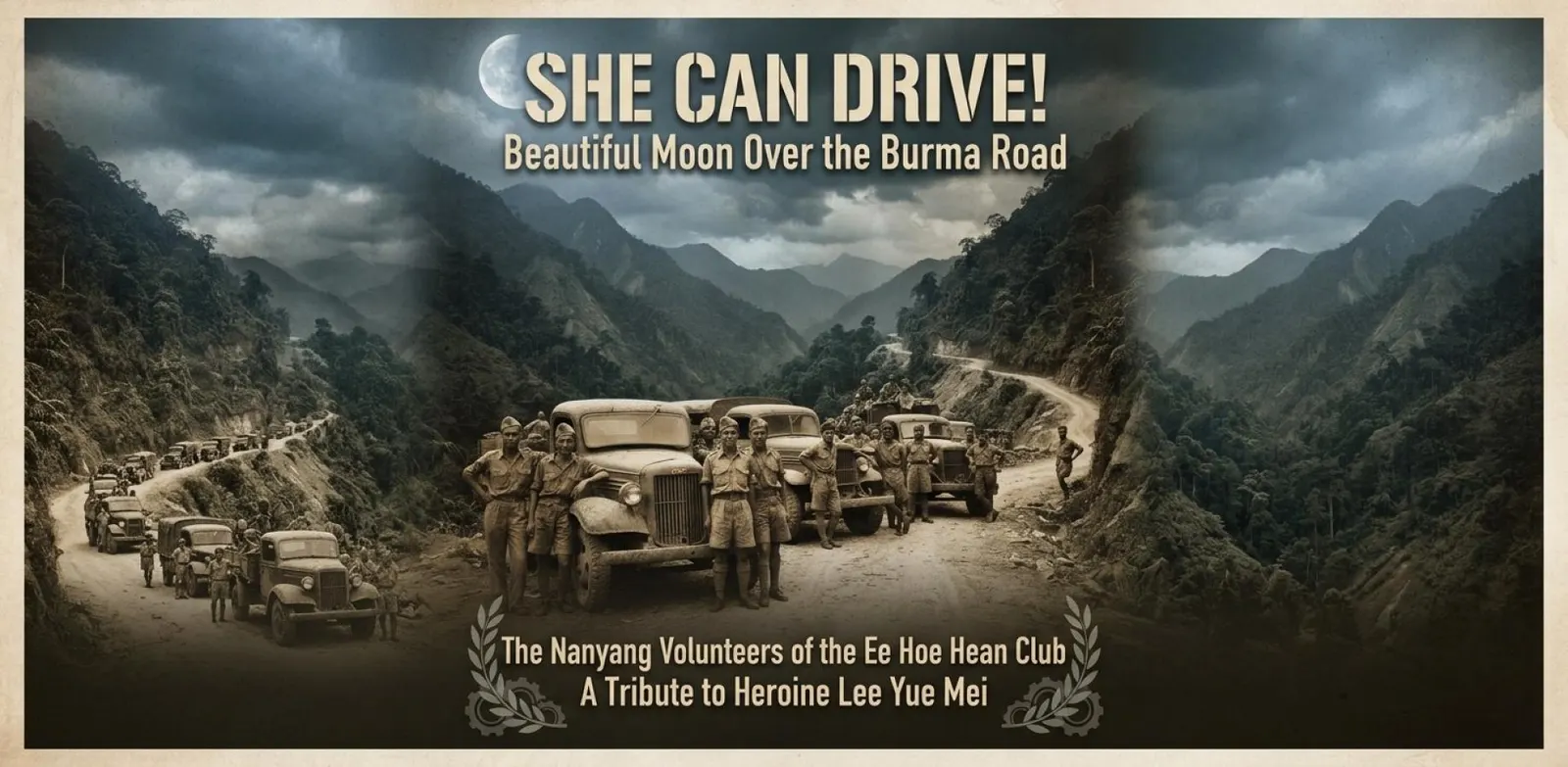 She Can Drive! - Beautiful Moon Over the Burma Road