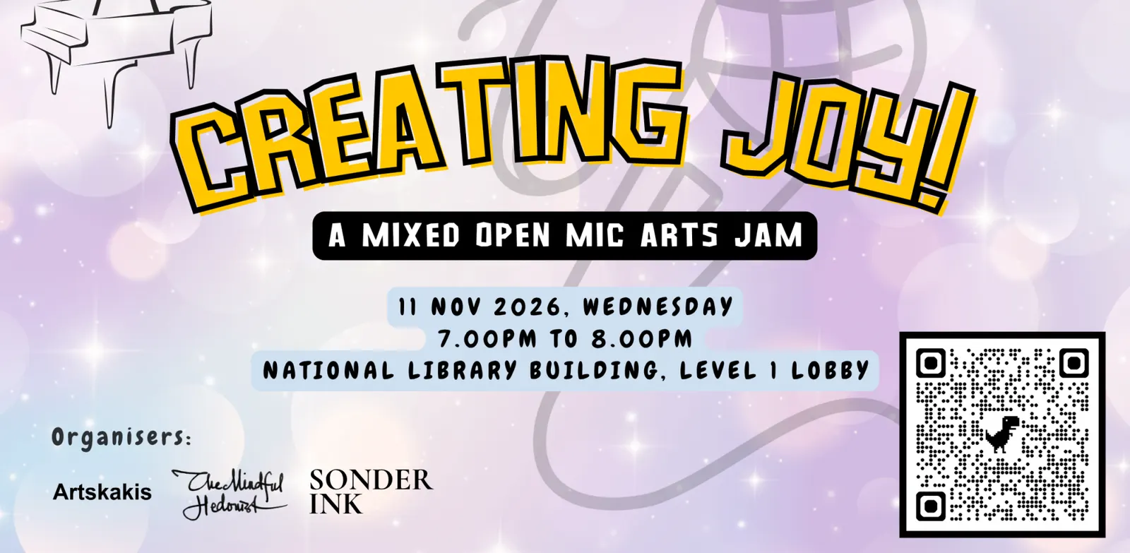 Creating Joy: Sparking Joy - Mixed Open Mic Arts Jam