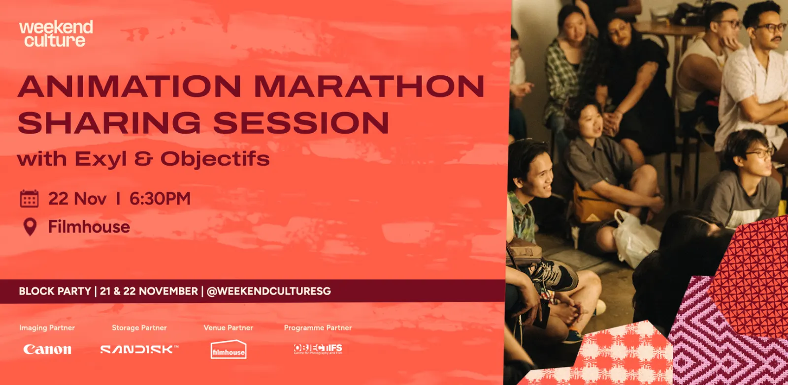 Animation Marathon Sharing Session - Weekend Culture: Block Party