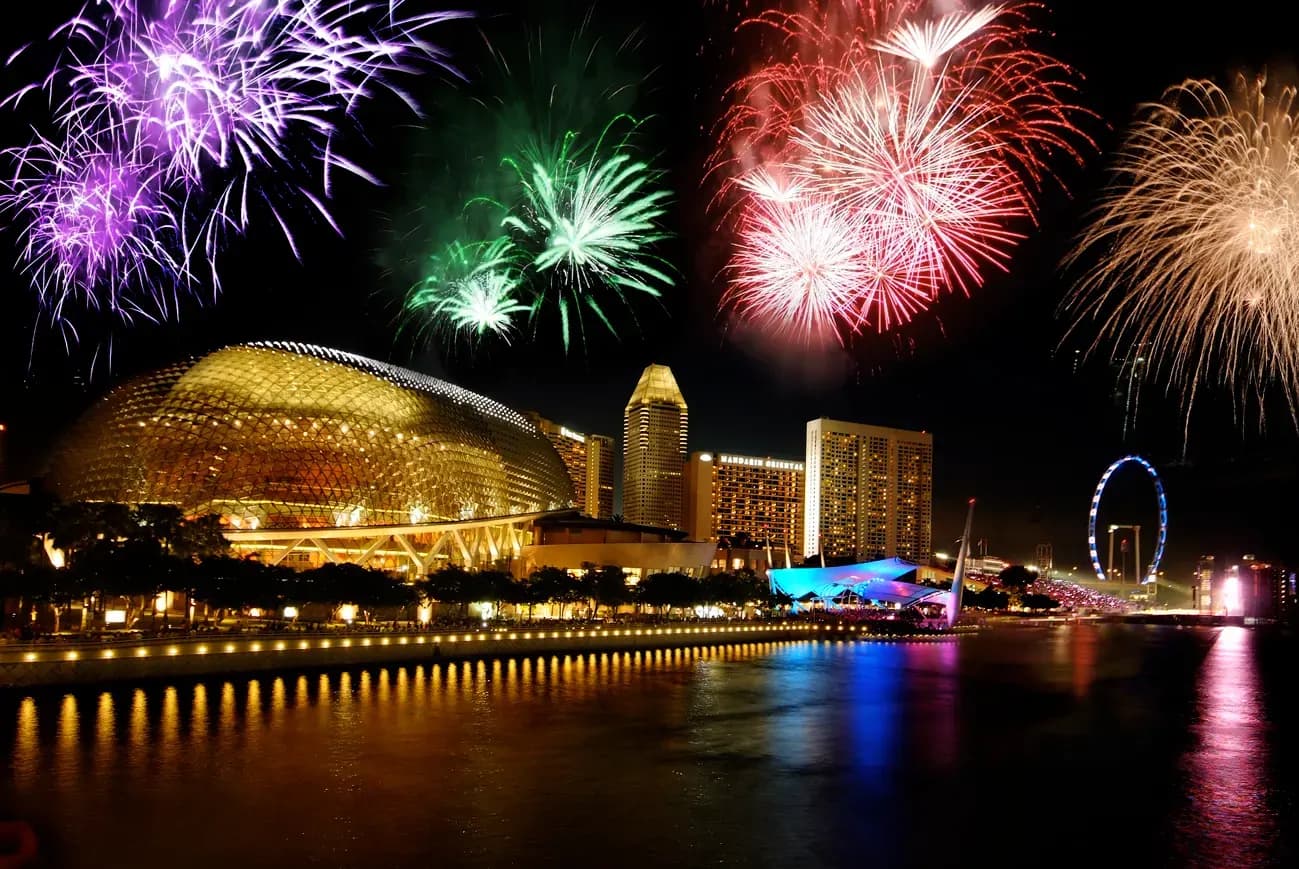National Day Singapore — Singapore National Day Parade fireworks