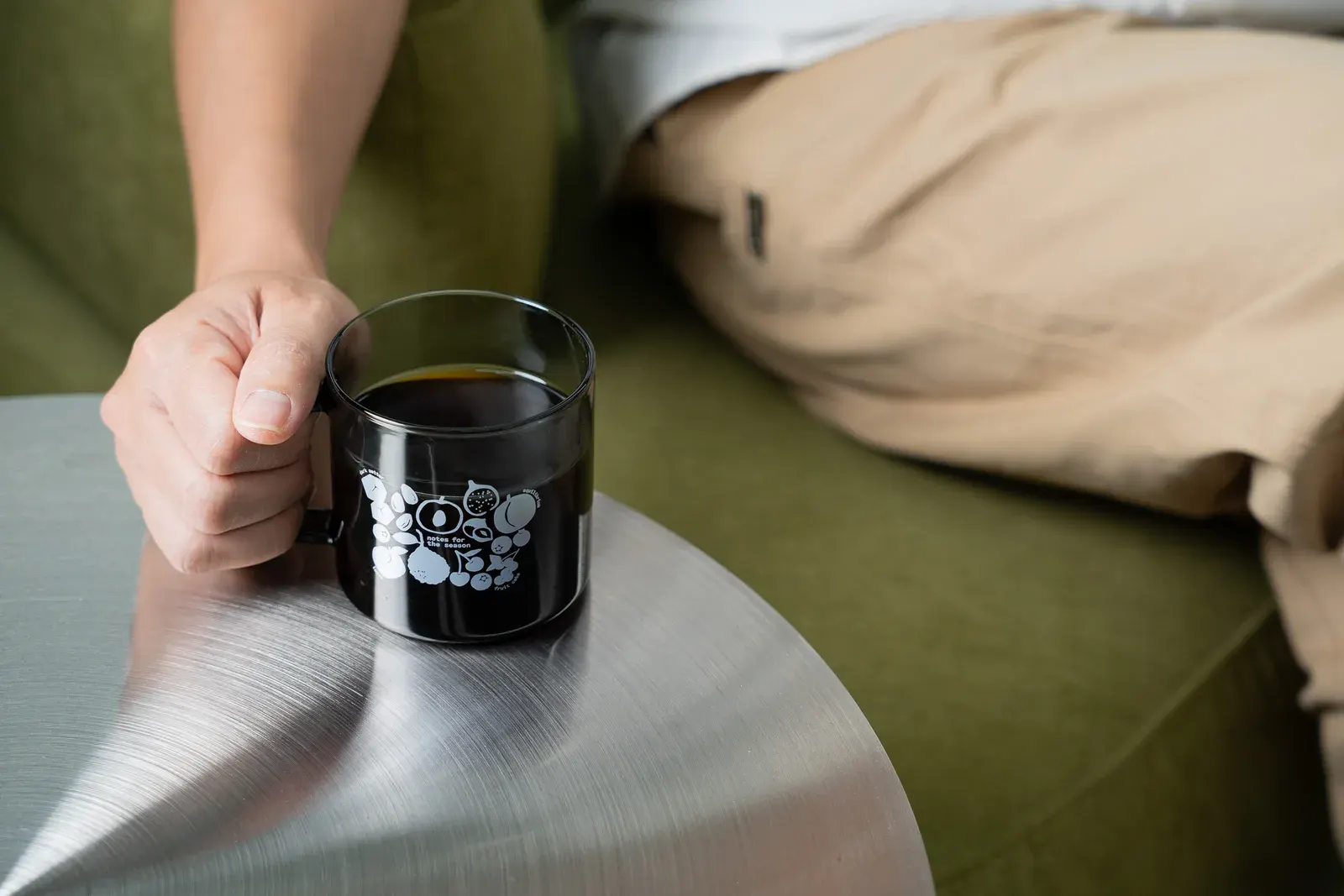 Coffee in Alchemist’s notes for the season glass mug
