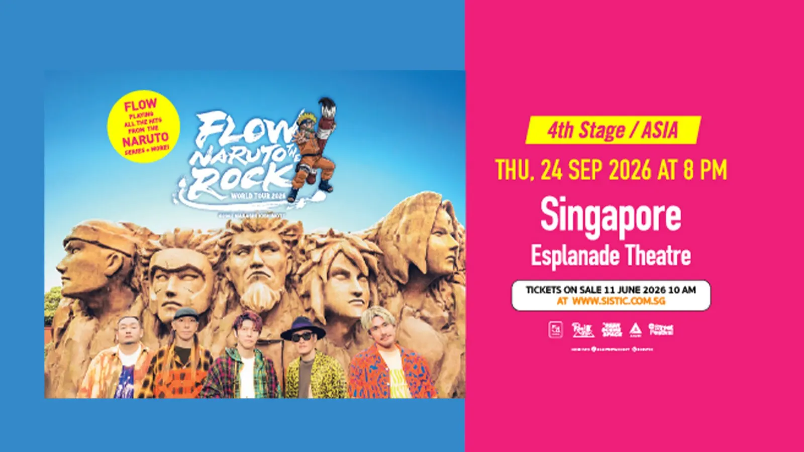 FLOW NARUTO THE ROCK WORLD TOUR 2026 - SINGAPORE