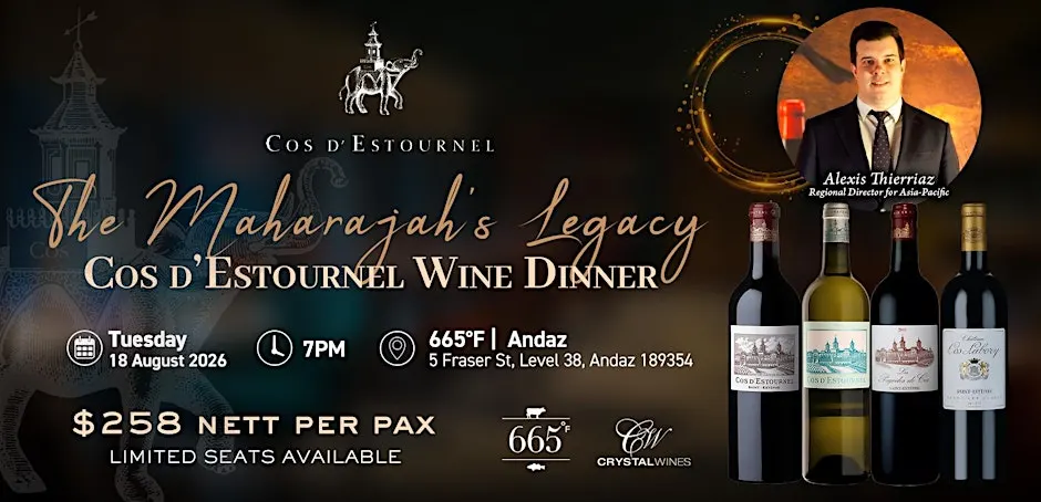 The Maharajah's Legacy: Cos d'Estournel Wine Dinner