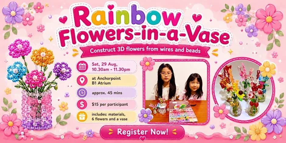 Kidpreneurs Kollektive™ : Workshops By Kids! (Rainbow Flowers in a Vase)