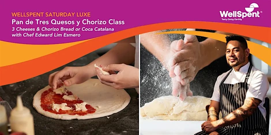 WS SatLuxe: Pan de Tres Quesos y Chorizo Class (3 Cheeses & Chorizo Bread)