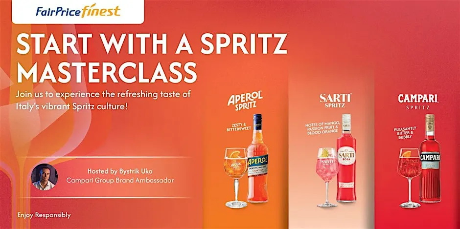 Finest Italian Spritz Masterclass @ Clarke Quay