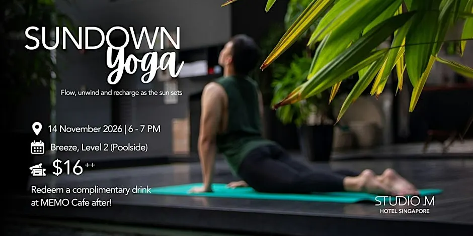 Sundown Yoga at Studio M Hotel Singapore