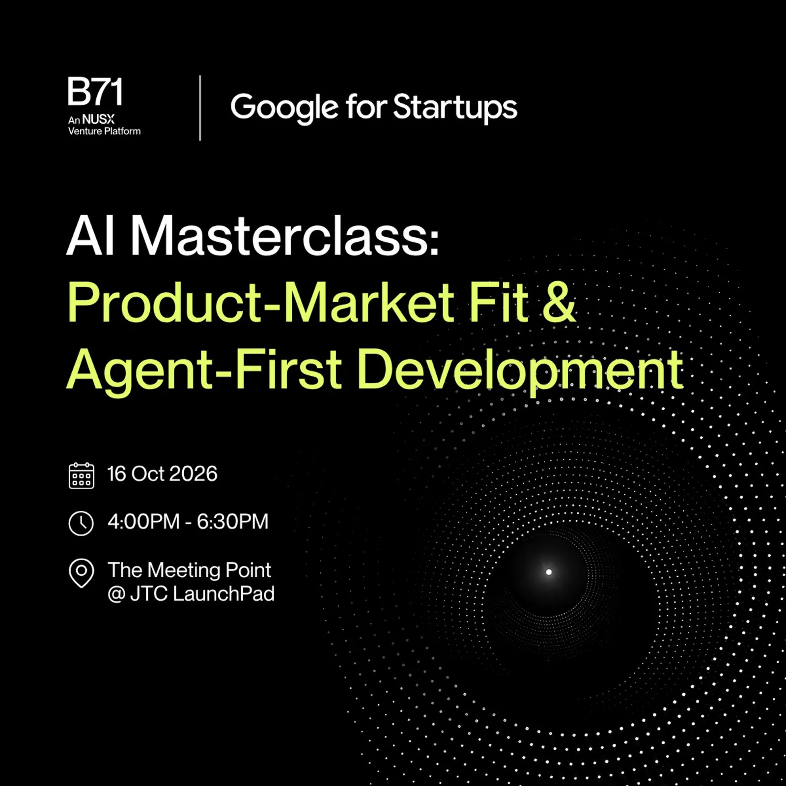 AI Masterclass: Product-market Fit & Agent-First Development | Powered by Google for Startups