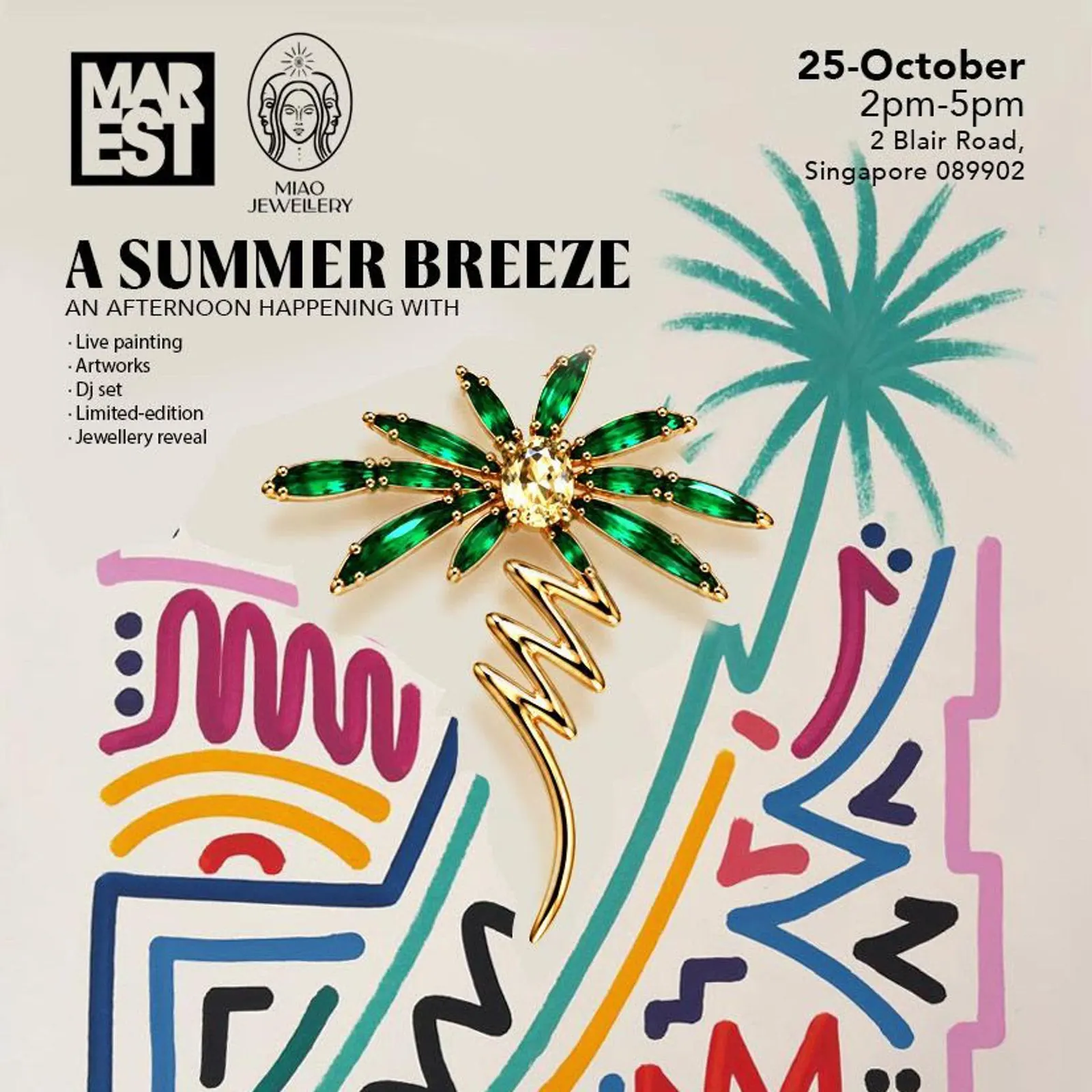 A SUMMER BREEZE: An Afternoon of Art, Jewellery & Music