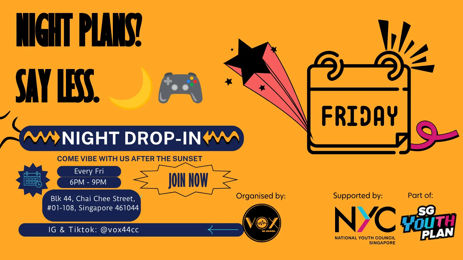 Vibe with us and come hang out!