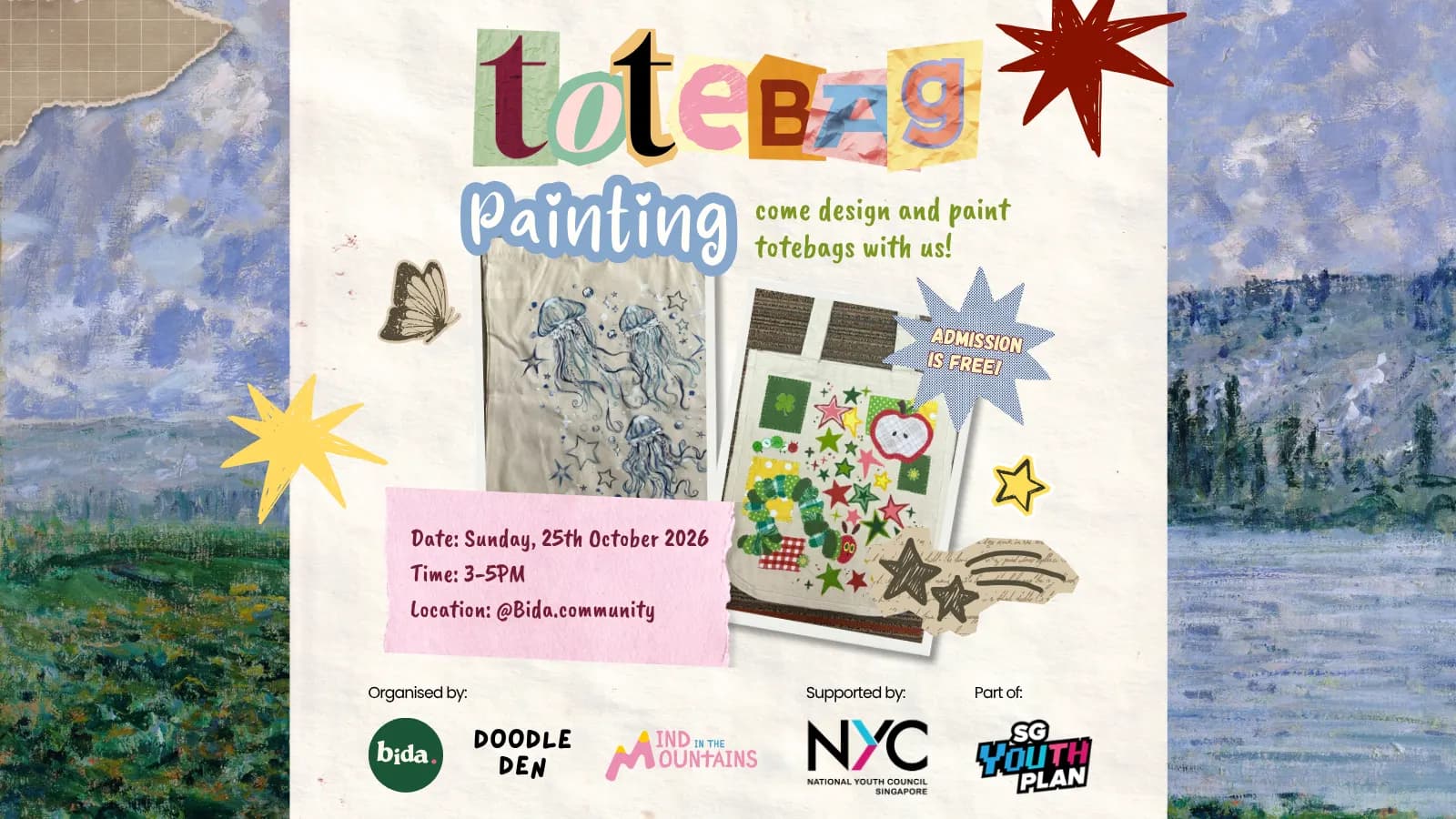 Tote Bag Painting: Convos Over Art @Bida.Community