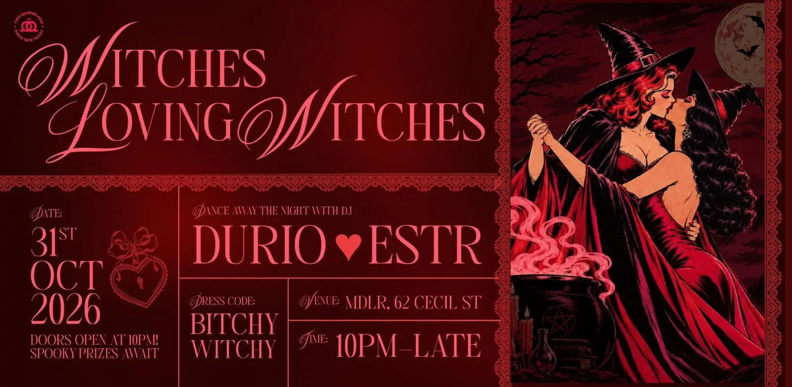 Two Queens Halloween: Witches Loving Witches (WLW)