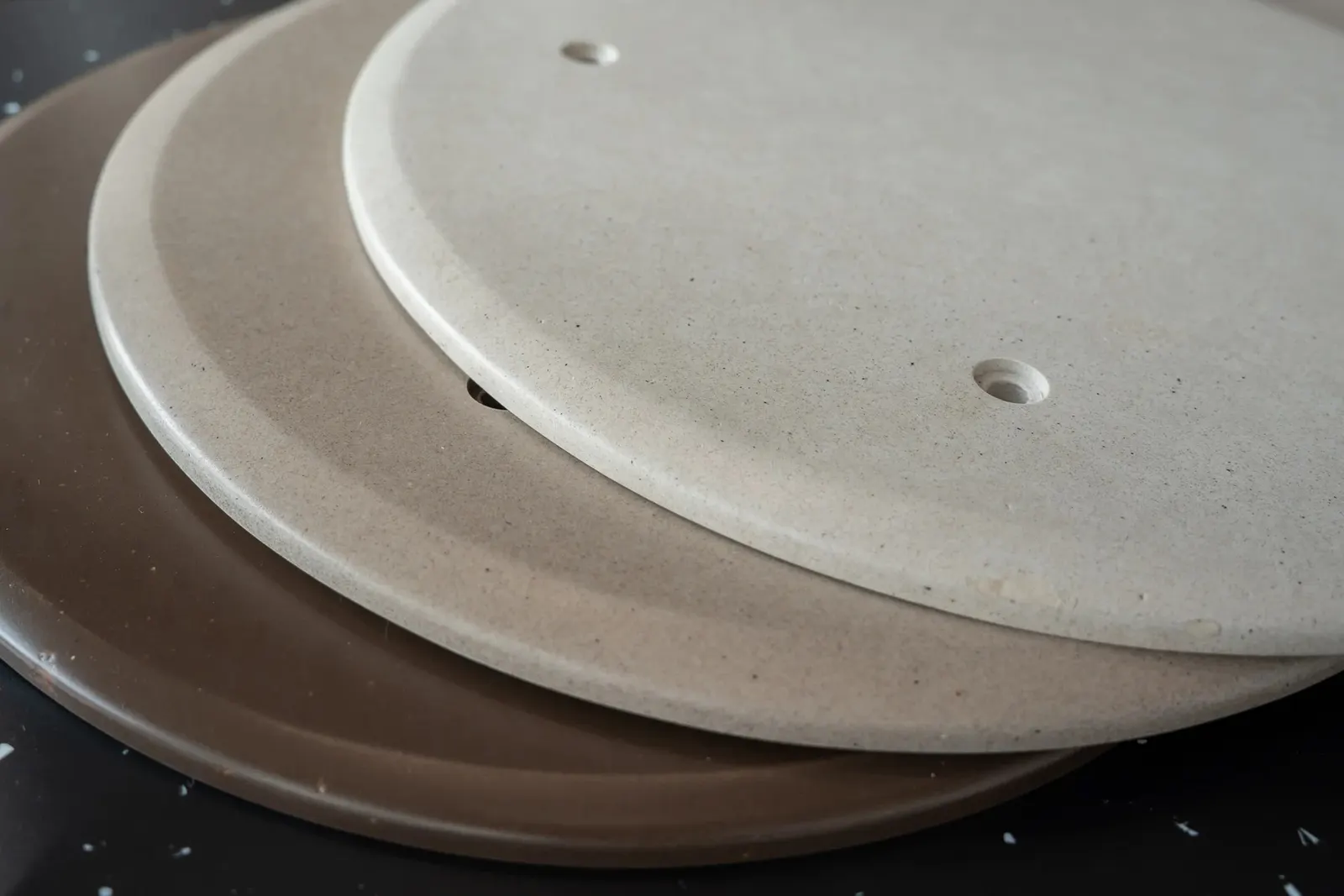 Betterism Stool seats in light, medium and dark coffee-chaff shades