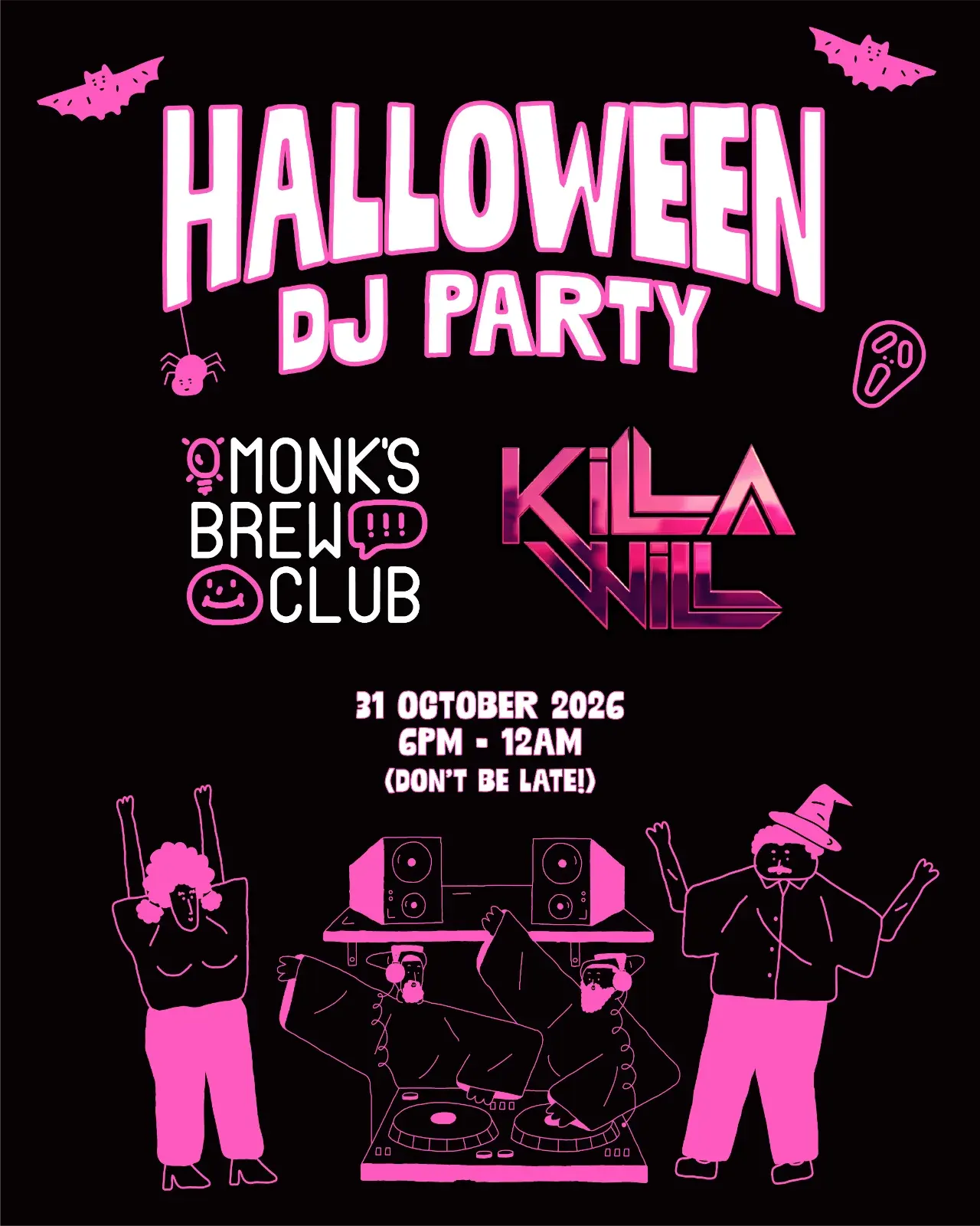Monk's Scream Club: Halloween Party 2026
